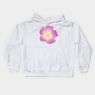 Wild Rose (Rosa acicularis) Kids Hoodie